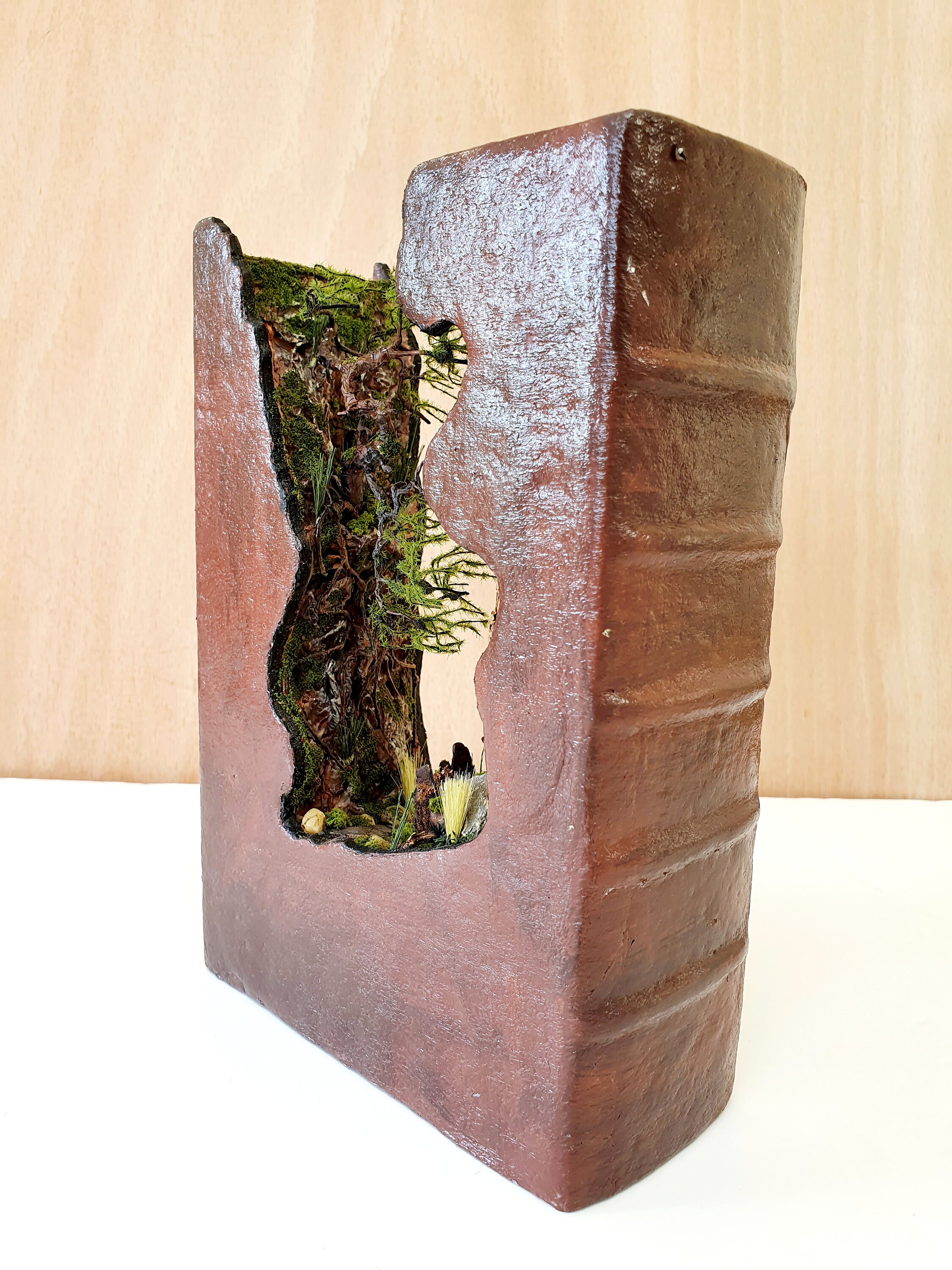 Book Nook. Realistic Diorama. Bookshelf Insert. Miniature Etsy UK