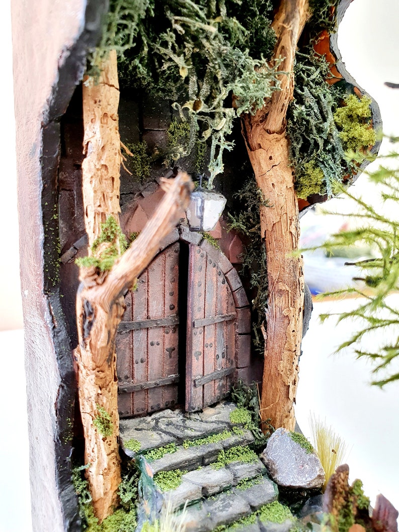 Book Nook. Realistic Diorama. Bookshelf Insert. Miniature Etsy