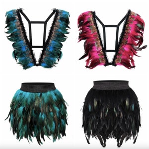 Feather Outfit Peacock Feather 