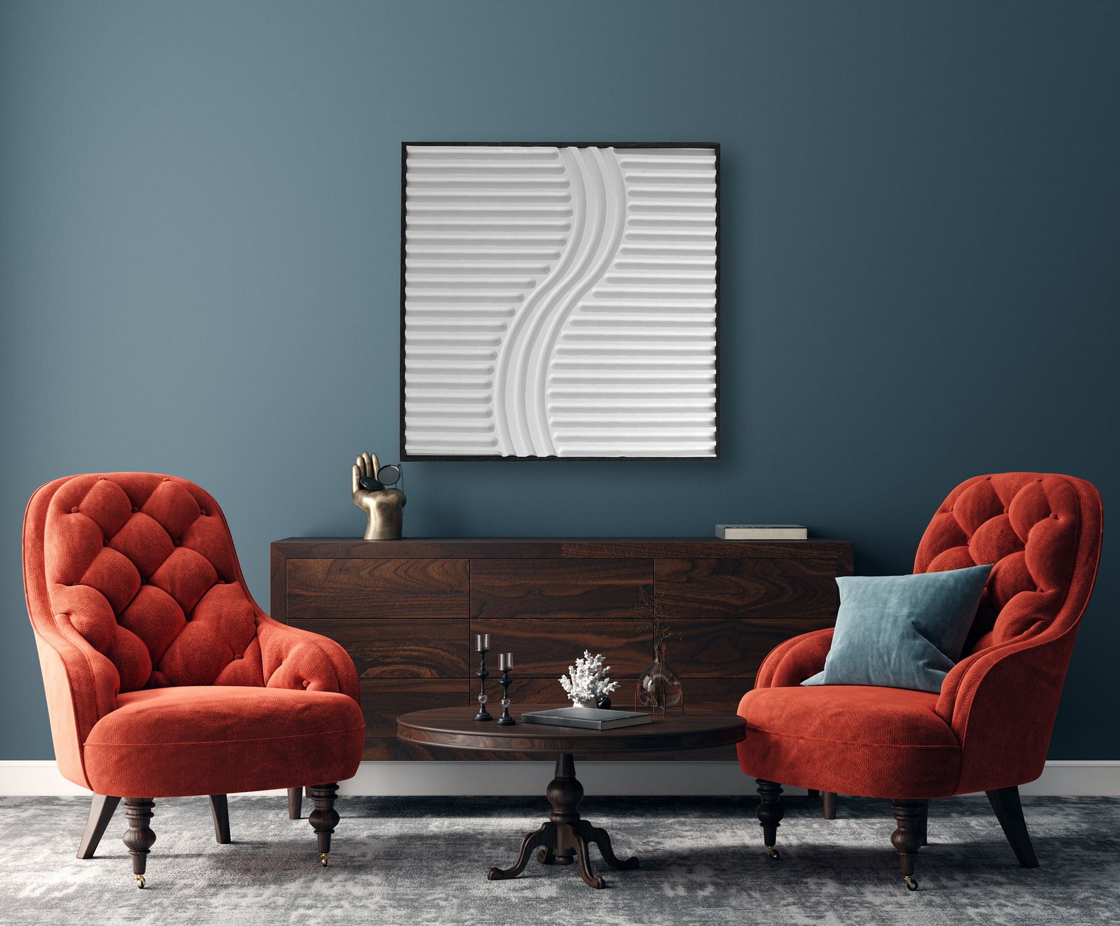 16. White Contemporary Wall Art Zen Relief Sculpture Etsy