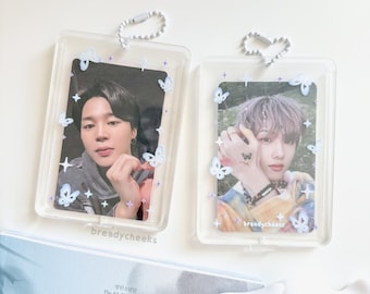 Clear Acrylic Butterfly Photocard Holder Stand | Kpop Transparent