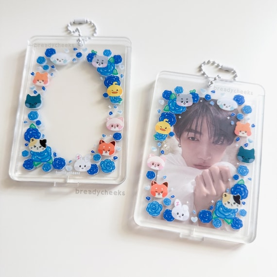 Zerobaseone Acrylic Photocard Holder | Zb1 Blue Rose Double Sided