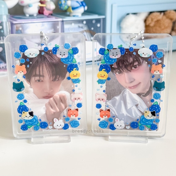 Zerobaseone Acrylic Photocard Holder | Zb1 Blue Rose Double Sided
