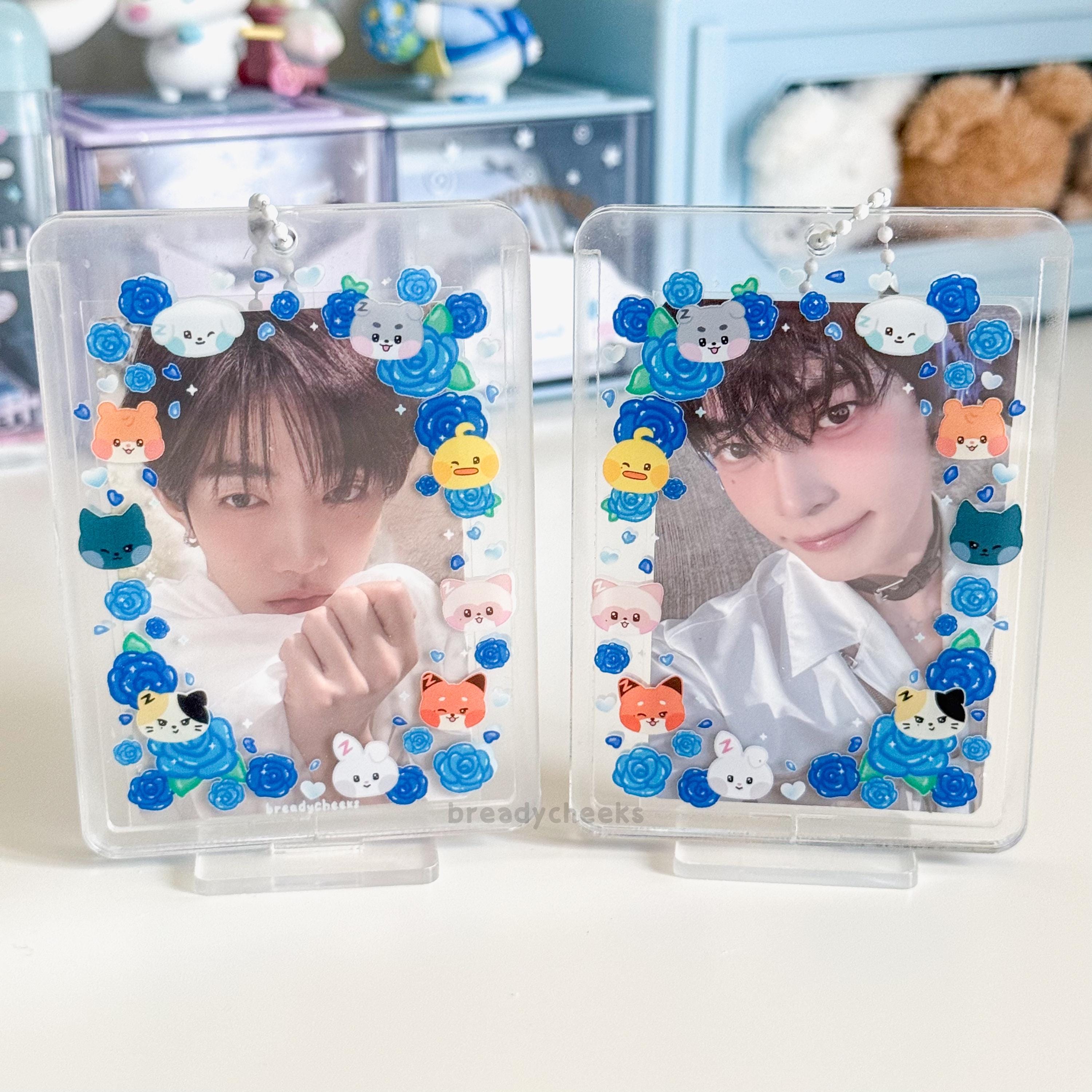 Zerobaseone Acrylic Photocard Holder | Zb1 Blue Rose Double Sided
