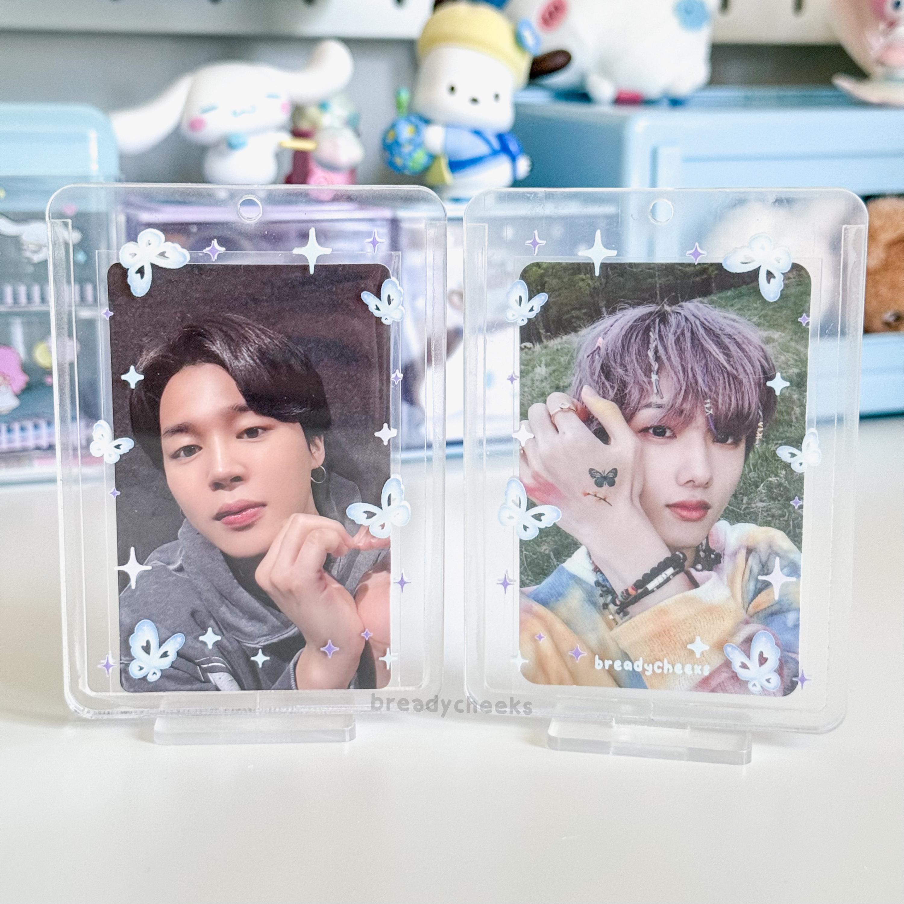 Clear Acrylic Butterfly Photocard Holder Stand | Kpop Transparent