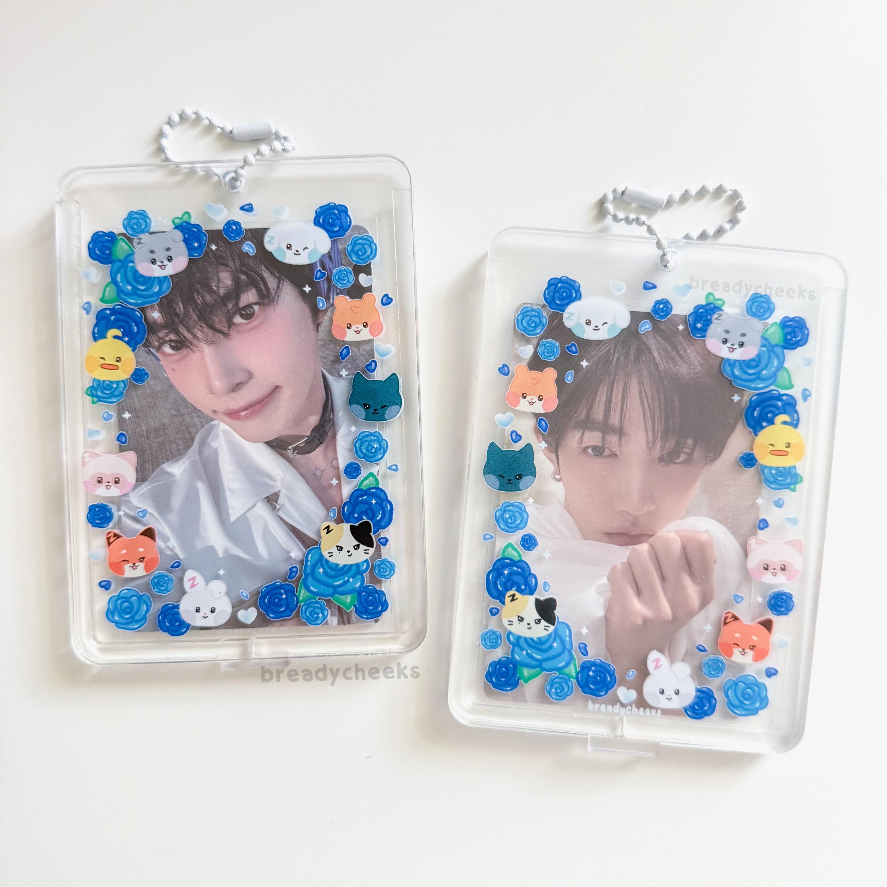 Zerobaseone Acrylic Photocard Holder | Zb1 Blue Rose Double Sided