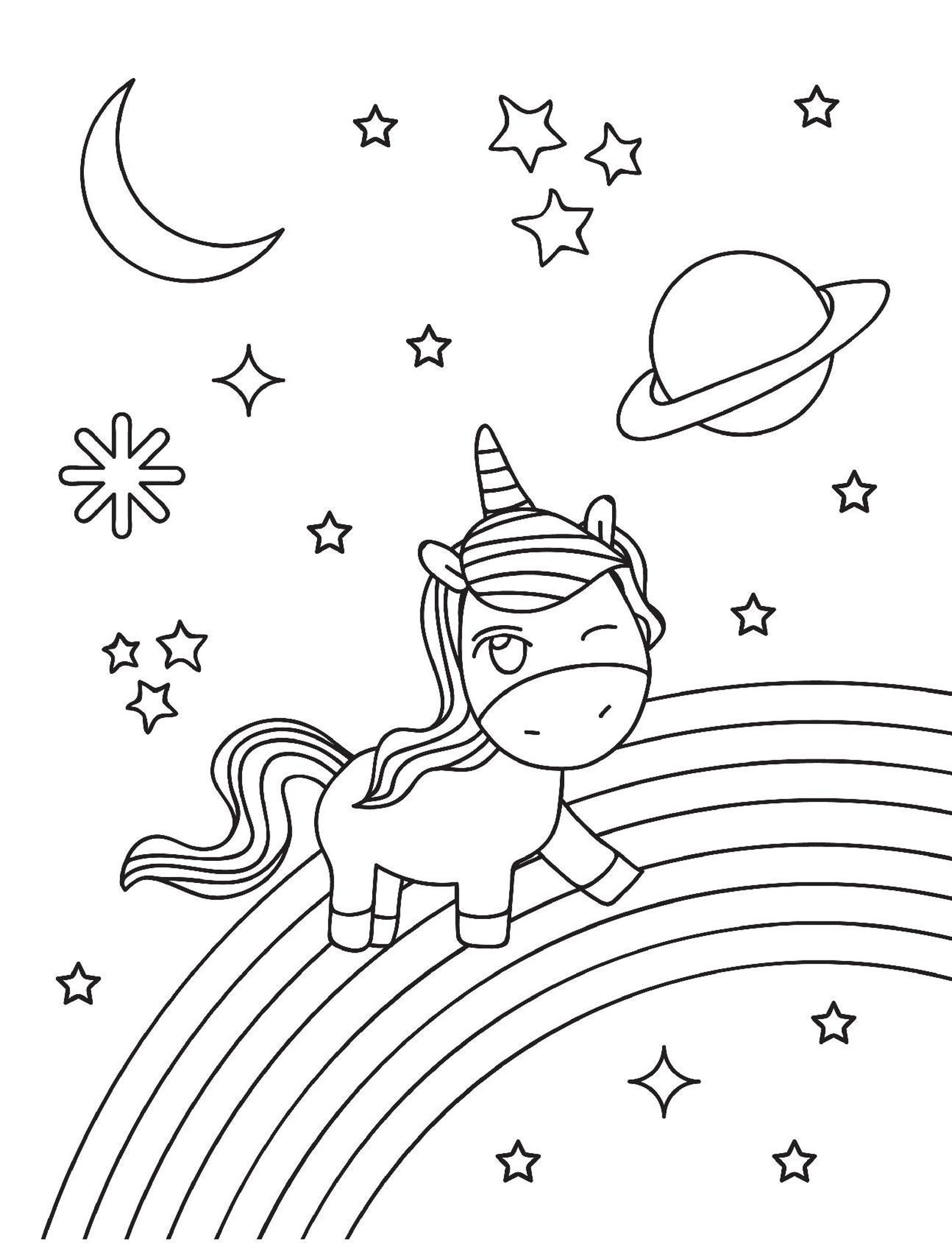 60 Printable SIMPLE Unicorn Coloring Pages - Etsy