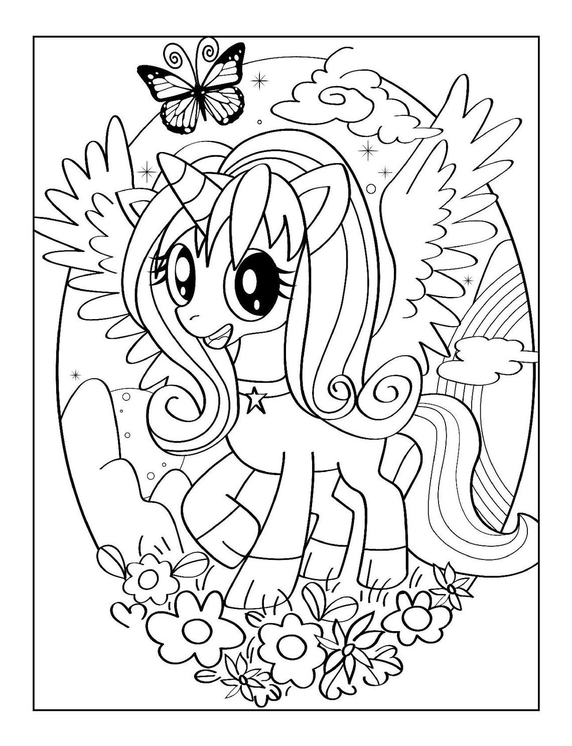 60 Printable UNICORN COLORING PAGES Etsy 60 Printable UNICORN COLORING PAGES Etsy