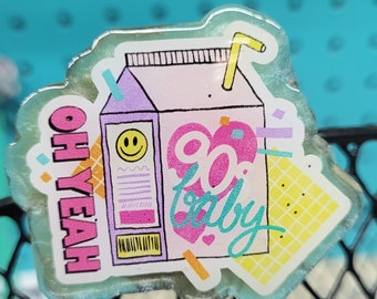 90's Baby Badge Reel, I Love the 90's, 90's Baby, 90's Vibes, Throwback, Badge, Reel, Useful, Helpful, Deco for Badge, Medical, Badge Funny
