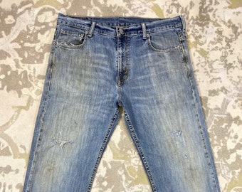 36X28.5 Distressed Blue Vintage Levi's 569 Jeans JN 1933 Denim Distressed Denim Faded Denim Grunge Style Vintage Denim Unisex Jeans