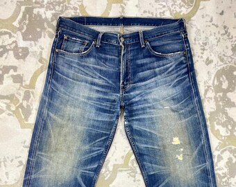 39x31 Distressed Blue Vintage Levi's 503 Jeans JN 1930 Denim Distressed Denim Faded Denim Grunge Style Vintage Denim Unisex Jeans