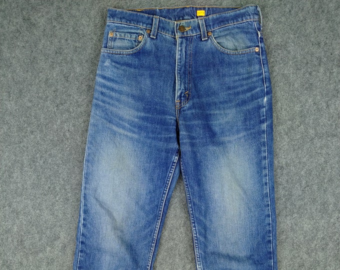 Vintage Levi's 515 USA Jeans 30x33.5 Distressed Blue Denim Red Tab ...