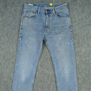 30x32 Vintage Levi&#39;s 505 Denim Red Tab Faded Denim Grunge Style Vintage Denim Unisex Jeans