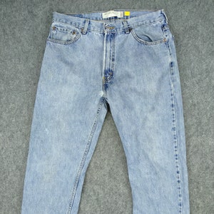 34x31 Vintage Levi&#39;s 505 Regular Fit Denim Red Tab Faded Denim Grunge Style Vintage Denim Unisex Jeans