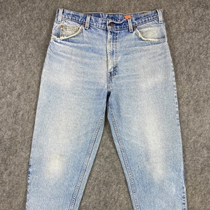 Vintage Levi's 560 USA Jeans 32x32 Blue Denim Red Tab Faded Denim Grunge Style Vintage Denim Unisex Jeans
