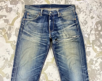 34x28 Vintage Levis 503 Jeans - JN2939 Denim Blue Distressed Denim Faded Denim Grunge Style Vintage Denim Unisex Jeans
