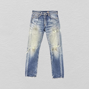 31x32 Vintage Levi's 505 Jeans Blue Distressed Denim Red Tab Faded Denim Grunge Style Vintage Denim Unisex Jeans