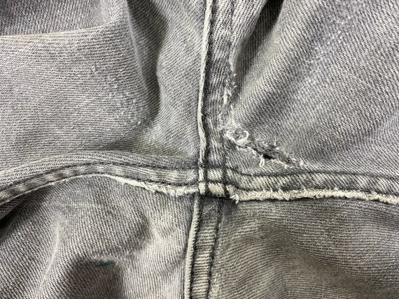 35x32.5 Vintage Levi's 508 Jeans Light Grey Wash … - image 7