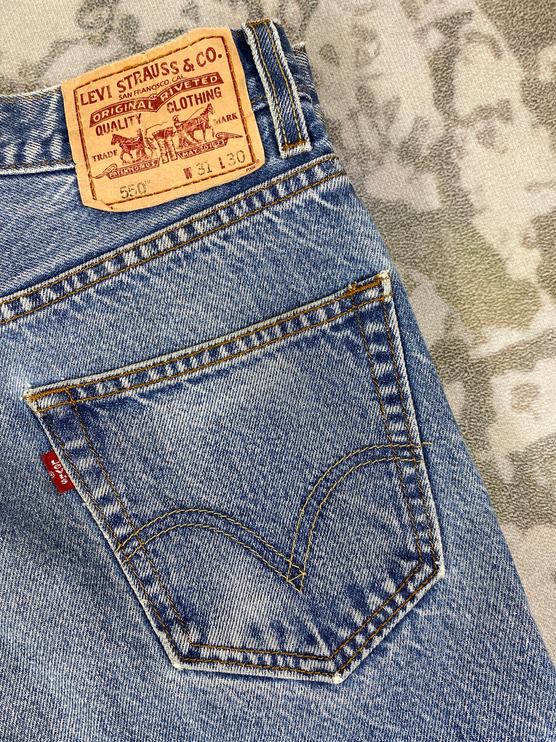 Levis 550 Damen Jeans Blau W33 L28