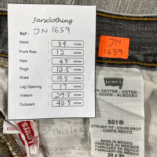 Vintage Levi's 501 shops Jeans 34x29.5 Light Grey Denim Red Tab Faded Denim Grunge Style Vintage Denim Unisex Jeans