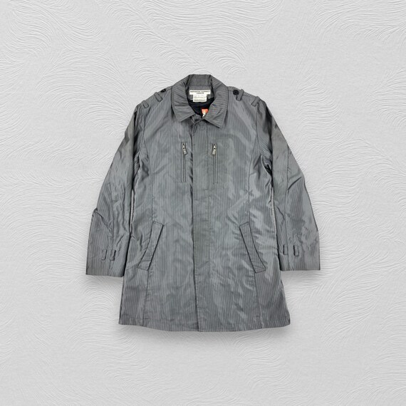 ジャケット・アウター 90s KATHARINE HAMNET LONDON Long Coat Vintage 90s Katharine Hamnett London Stripe Trench Long Coat