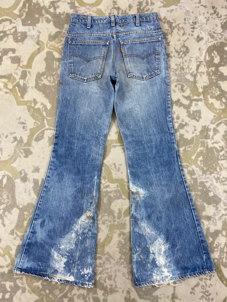 29x30 Distressed Blue Vintage Levi's 646 Bell Bottom Jeans - Etsy UK