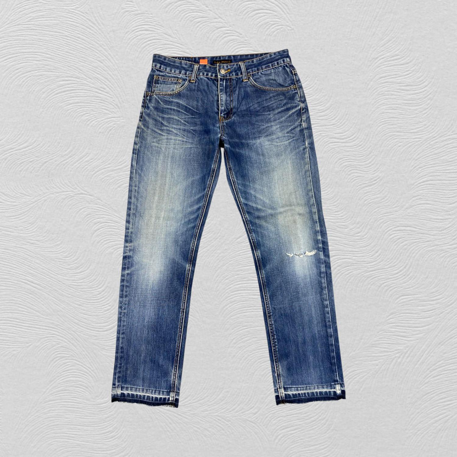 ZARA Women's ZW Mid-rise Cropped Straight Leg Jeans Light