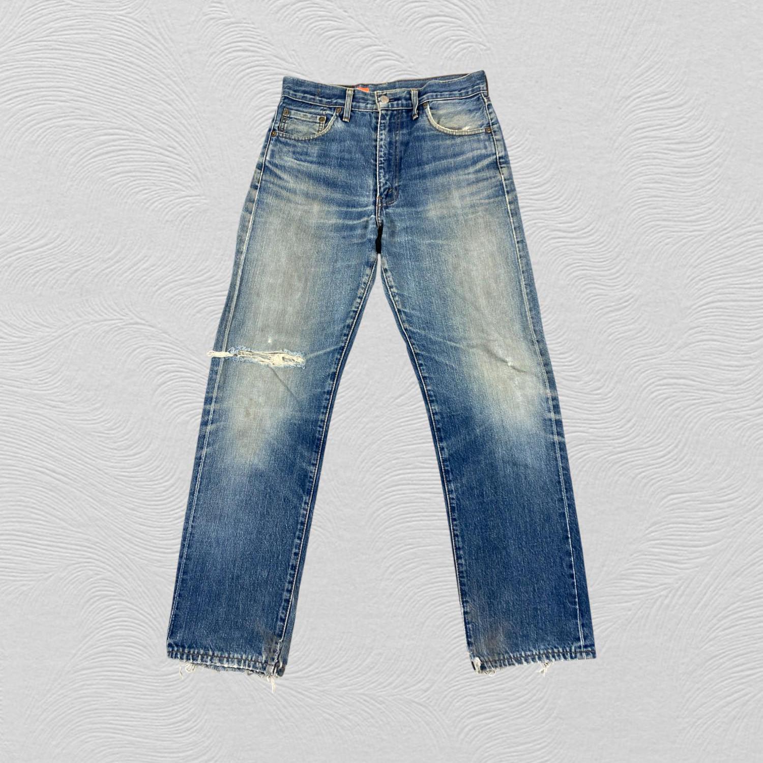 LEVI’S / 502 502XX selvedge denim pants Vintage Levi's 502xx Japanese 90s Selvedge Distressed Denim
