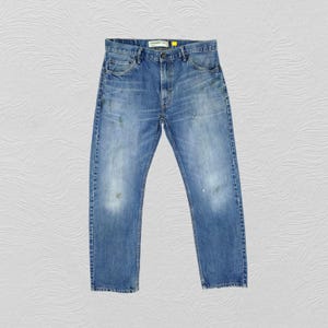 34x31.5 Vintage Levi's 505 Distressed Straight Fit Denim Red Tab Faded Denim Grunge Style Vintage Denim Unisex Jeans