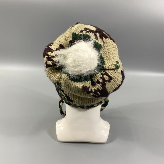 Vintage Deer Winter Ear Flap Snow Cap Beanie Hat … - image 3