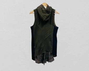 Midas Vest Hooded Japanese Brand Midas Anarchy, Vintage Clothing