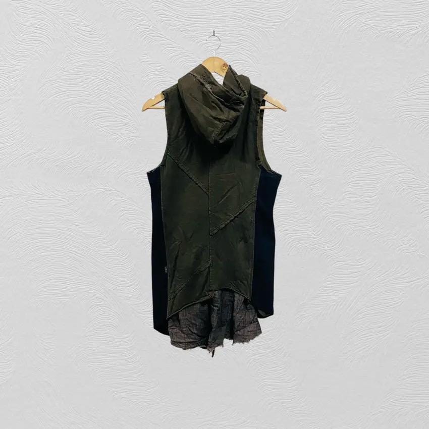 Midas Vest Hooded Japanese Brand Midas Anarchy, Vintage Clothing