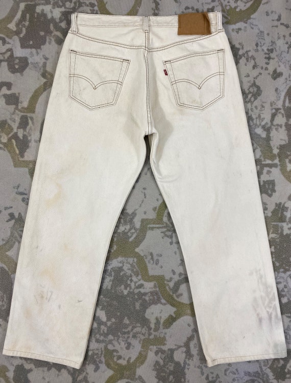 90's USA Vintage Levi's 501 Jeans 33x27 JN 2651 D… - image 2