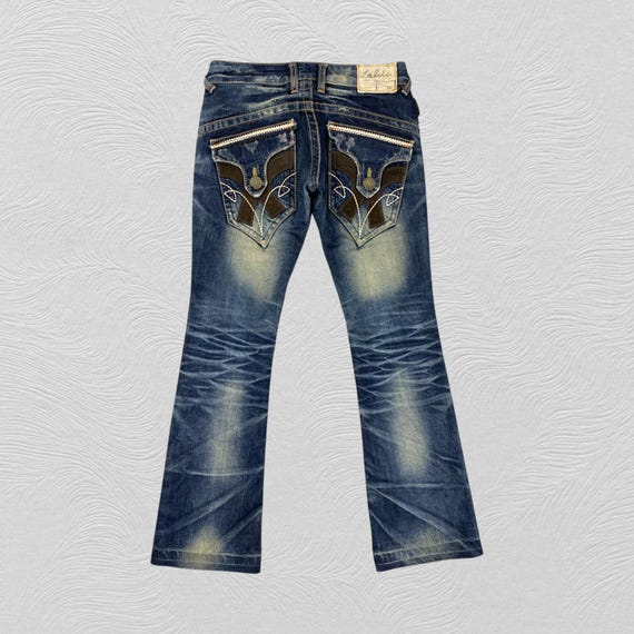30x30 Vintage Lolita Jeans Y2K Low Rise Bootcut Denim Distressed 