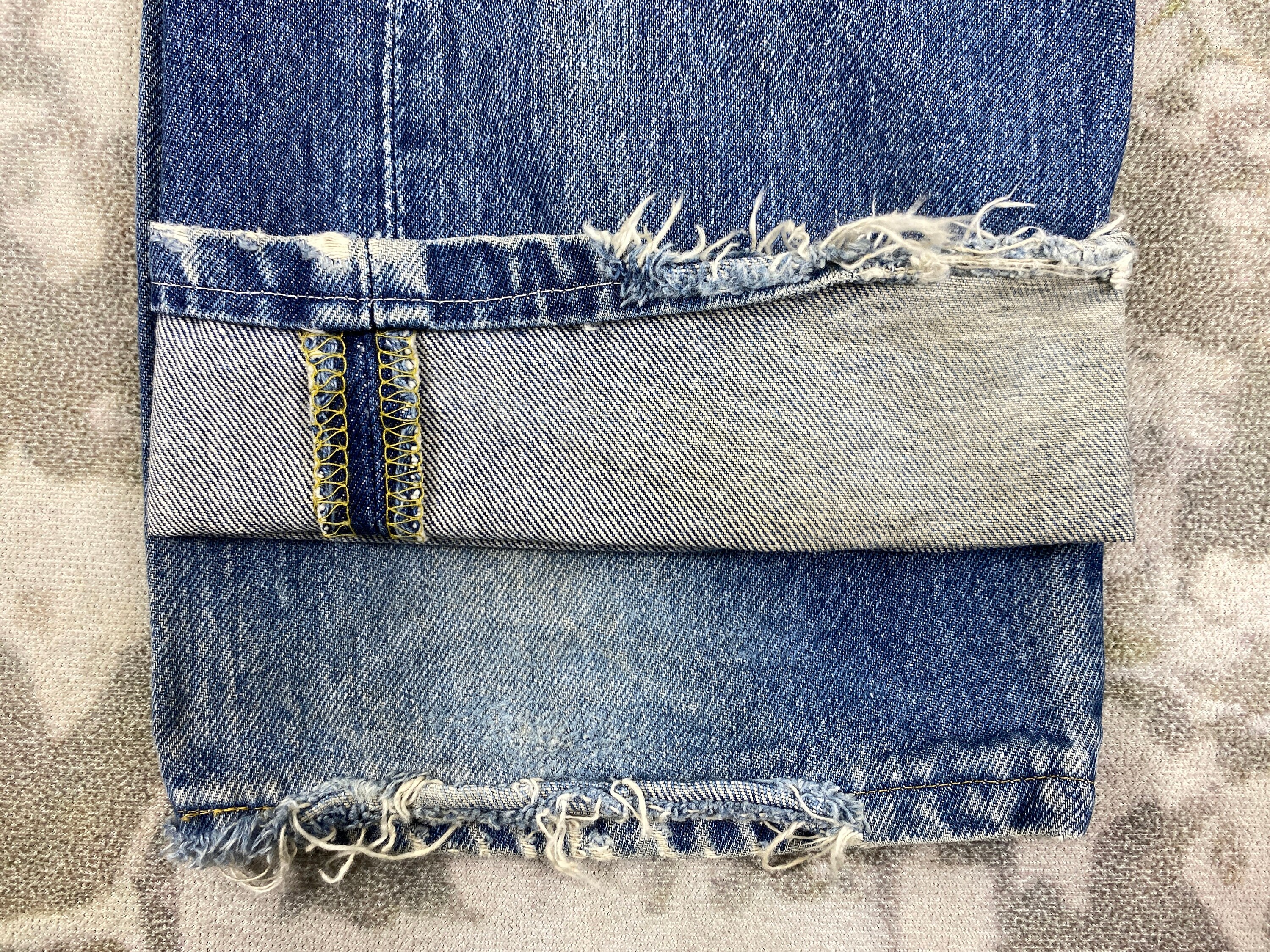 BEAMS×Lee FadedBGGY SP Faded Indigo 28x33 Faded Blue Vintage Lee Jeans Denim JN2756 Blue