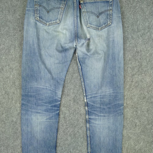 2001s Vintage shops Levi's 501 Distressed Denim 33x32 Red Tab Faded Denim Grunge Style Vintage Denim Unisex Jeans