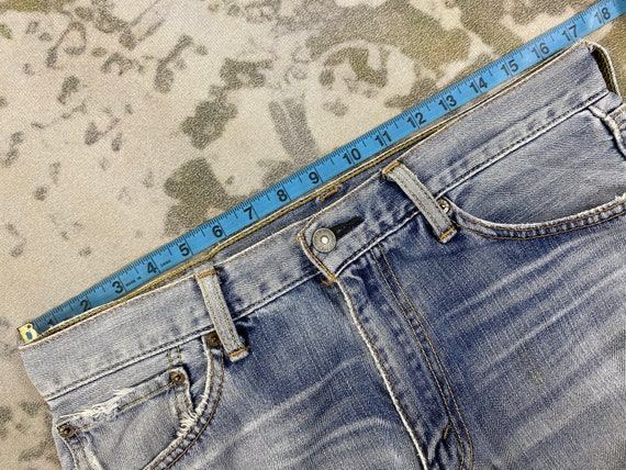 Ripped Vintage Levi's 702 Jeans 34x32.5 Denim JN … - image 8