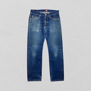 30x28.5 Redline Blue Vintage Japanese Brand Jeans Denim-JN3957 Blue Distressed Denim Faded Denim Grunge Style Vintage Denim Unisex Jeans