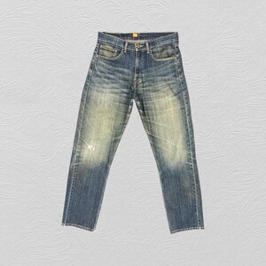 33x32 Vintage Levi&#39;s 505 Jeans Distressed Blue Denim Red Tab Faded Denim Grunge Style Vintage Denim Unisex Jeans