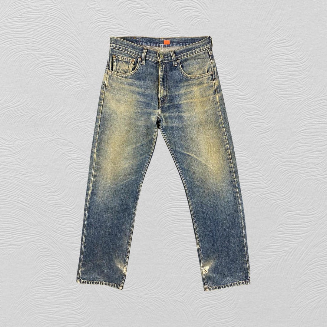 32x32.5 Vintage Levi's 534 Jeans Earth Tone Denim Red Tab