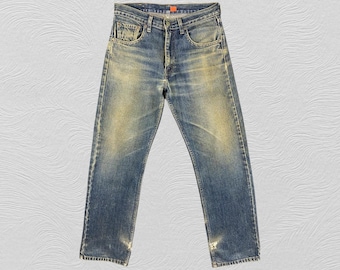 32x32.5 Vintage Levi's 534 Jeans Earth Tone Denim Red Tab