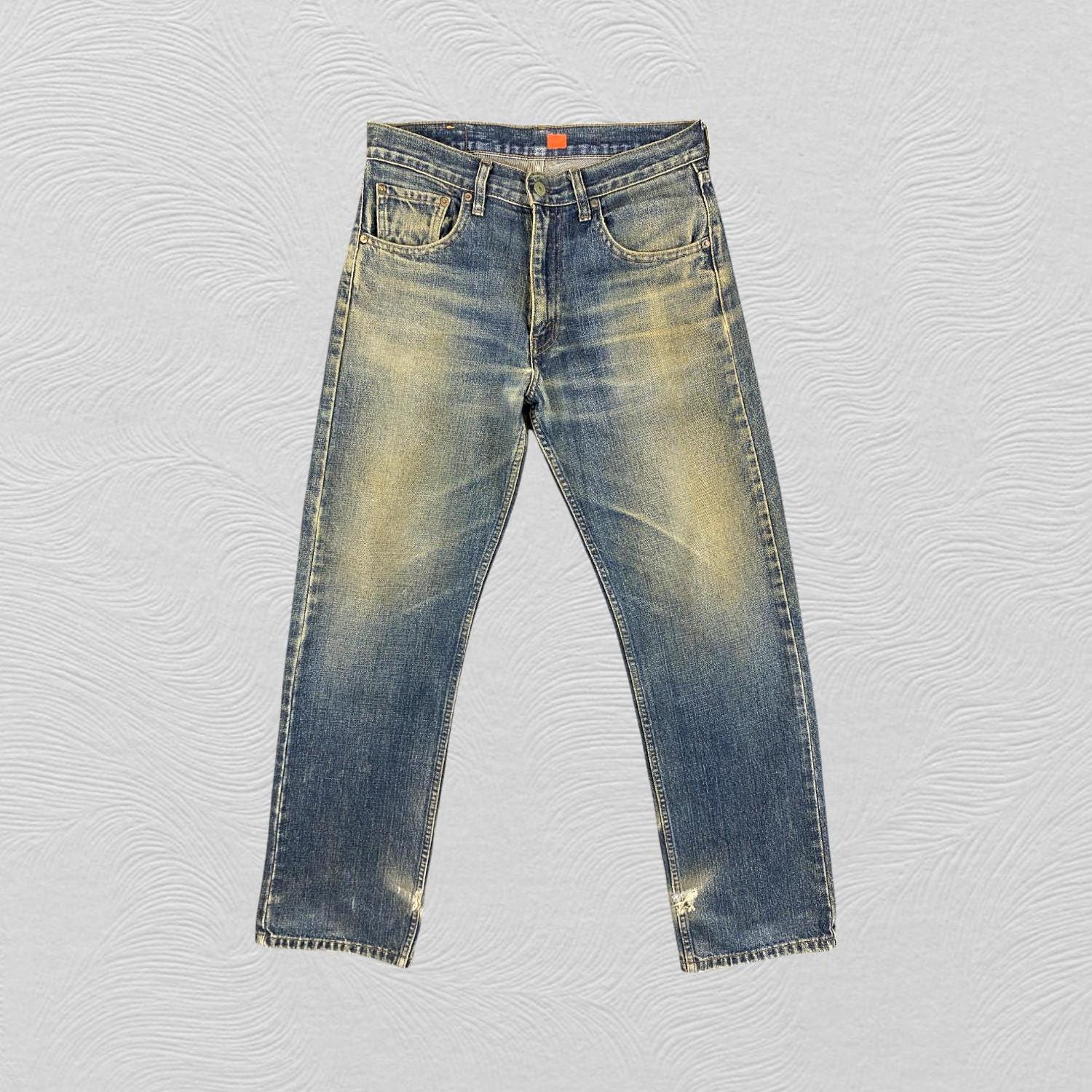 32x32.5 Vintage Levi's 534 Jeans Earth Tone Denim Red Tab