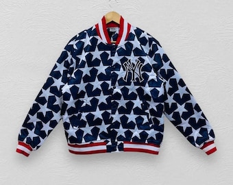 Vintage JH Design Varsity Jacket 3XL 90s Bomber New York Yankees