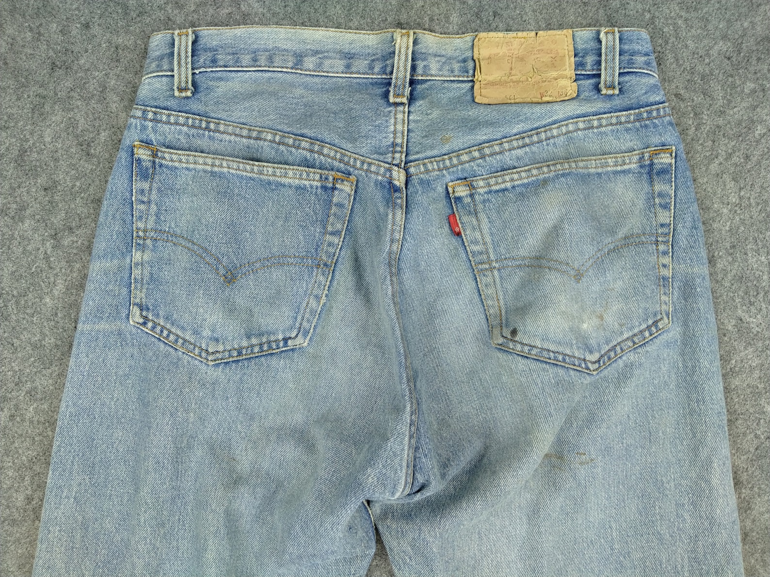 Vintage Levi's 501 Distressed Single R Denim 31x29.5 Red - Etsy