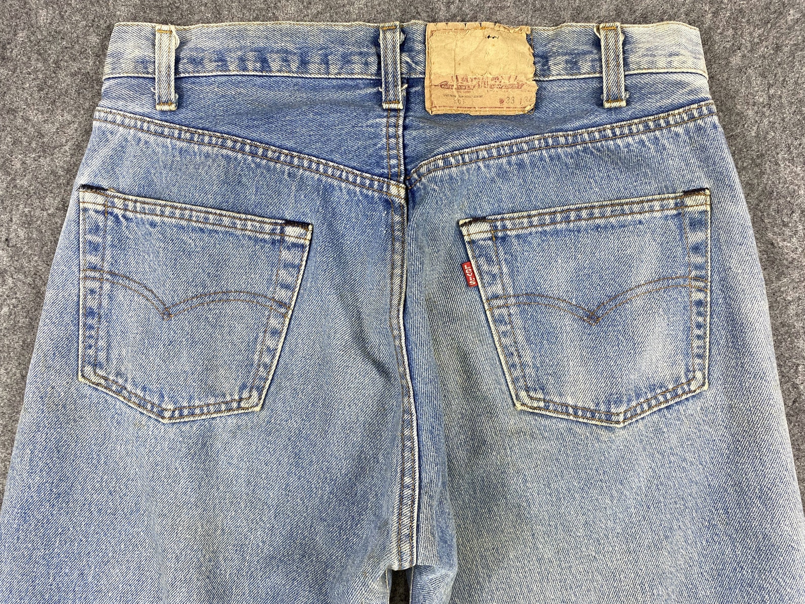 Vintage Levi's 501 Jeans 31x31 Light Wash Denim Red Tab - Etsy UK