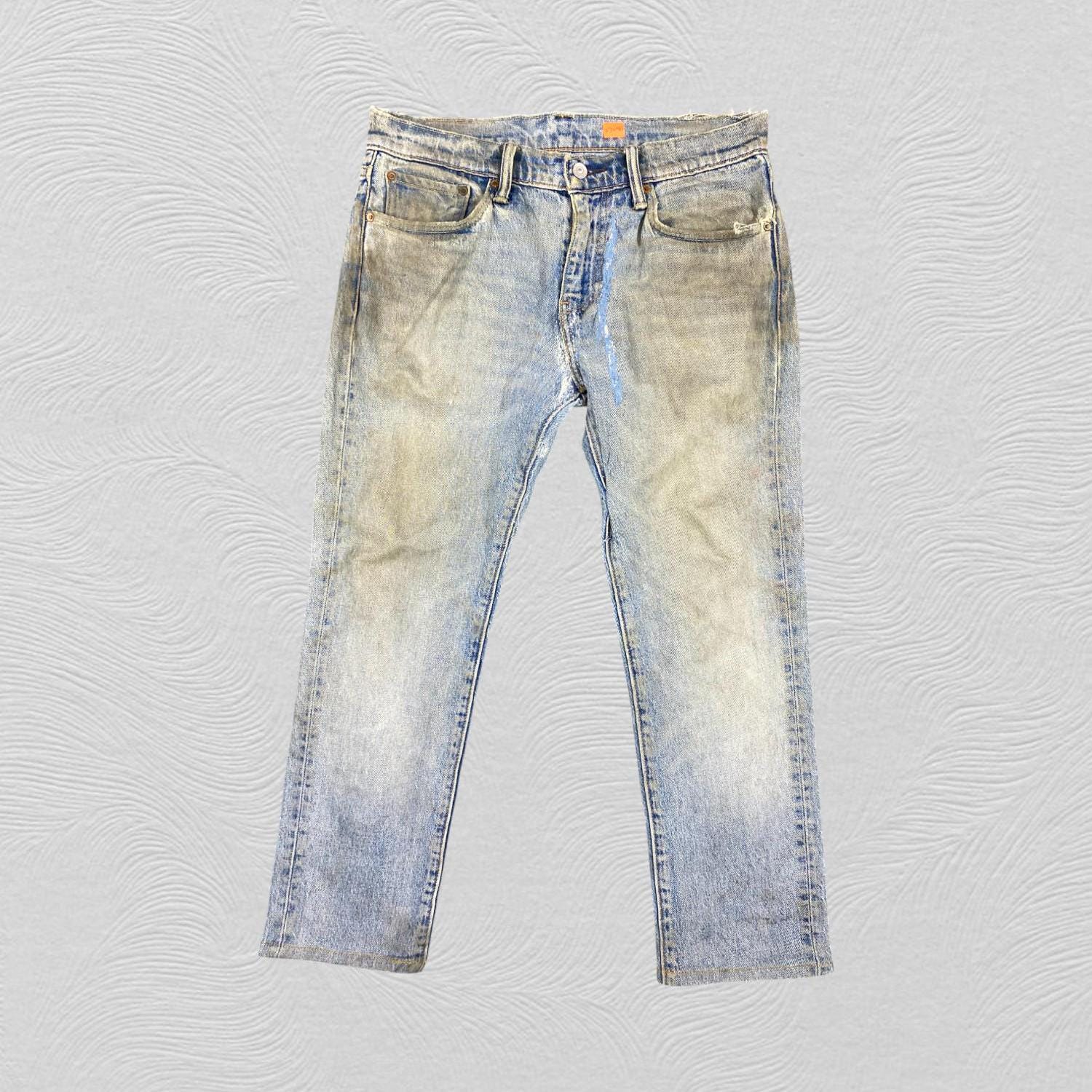 【KOOLOSET】Vintage Dirty Washing Denim VINTAGE-WASH-WIDE-DENM-