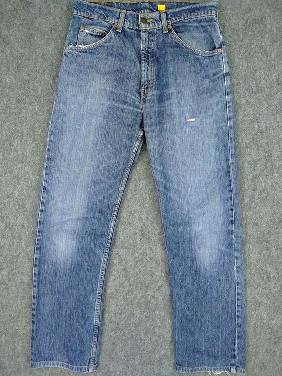 Vintage Levi's 607 Distressed Denim 31x29.5 Red Tab Faded | Etsy Australia
