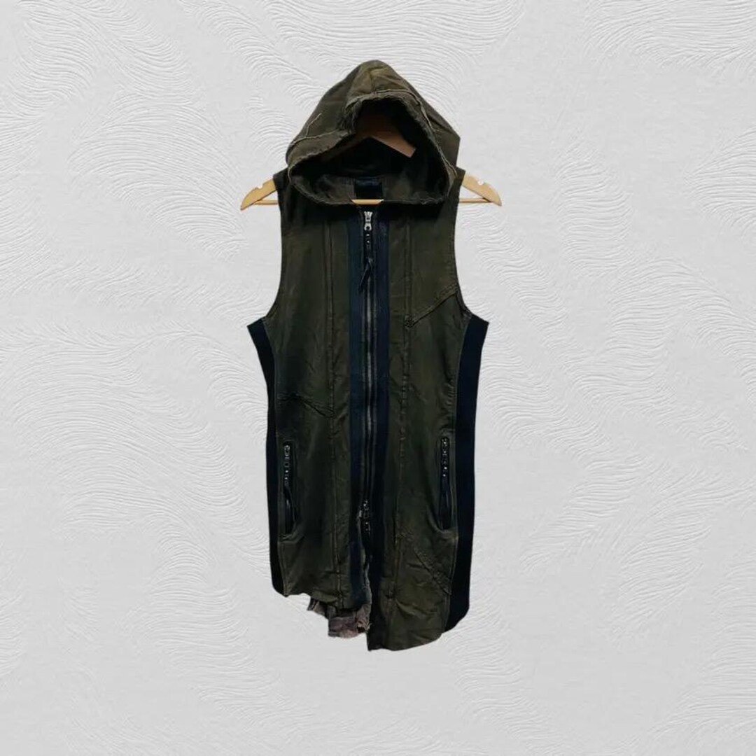 Midas Vest Hooded Japanese Brand Midas Anarchy, Vintage Clothing