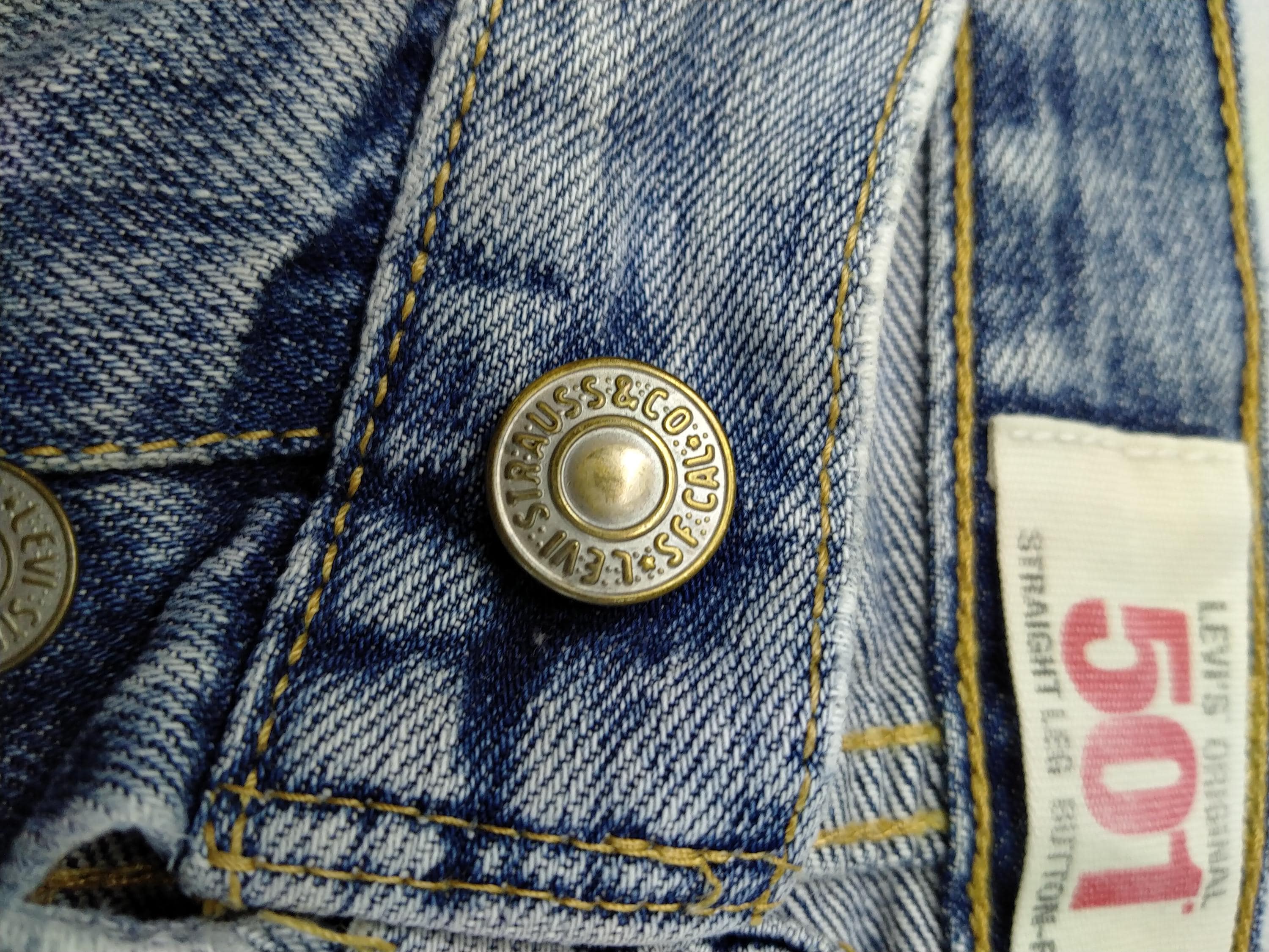 Vintage Levi's 501 Jeans W34 L28.2 Made in Philippines Button Fly