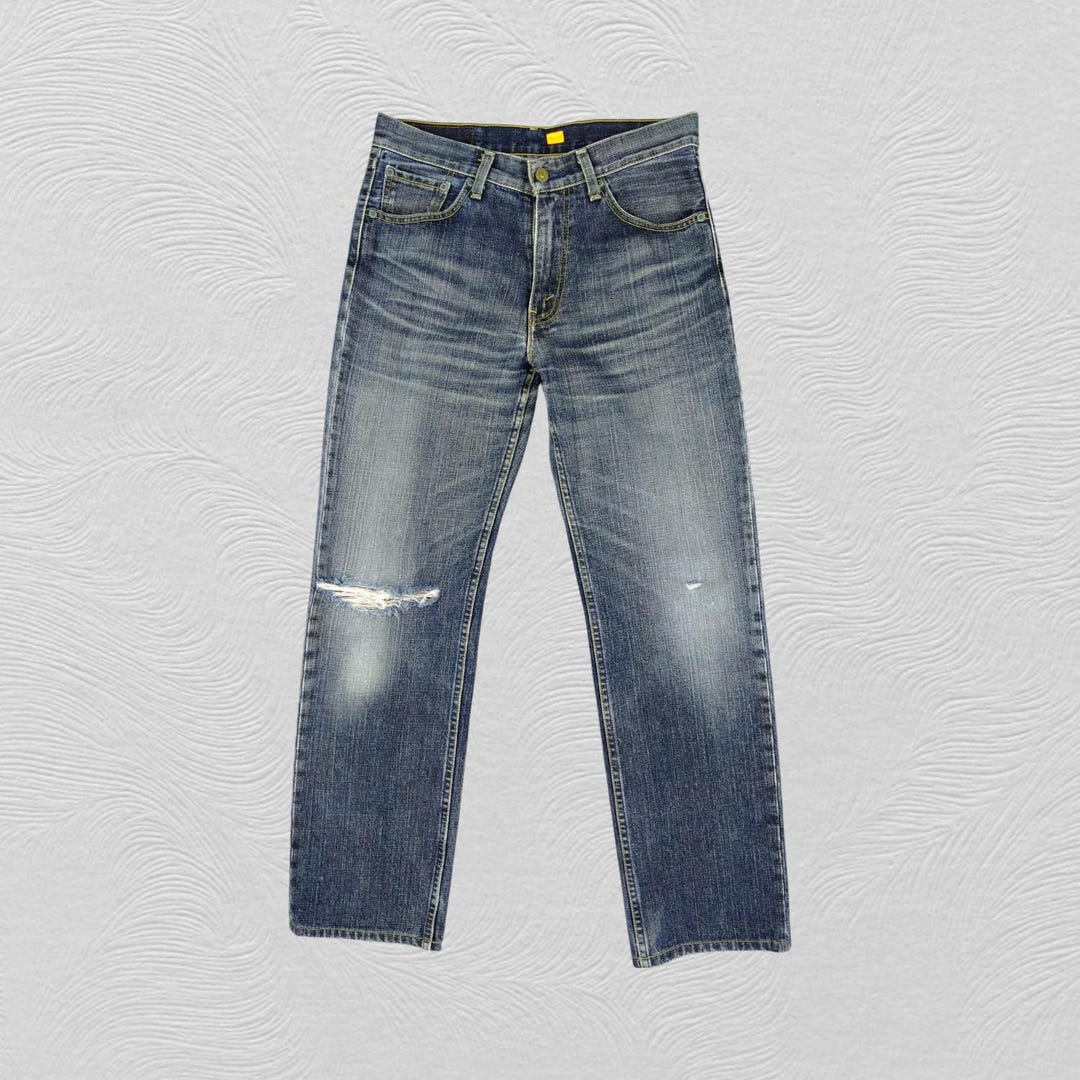 30x30 Distressed Indigo Vintage Levi's 532 Jeans JG009 Denim